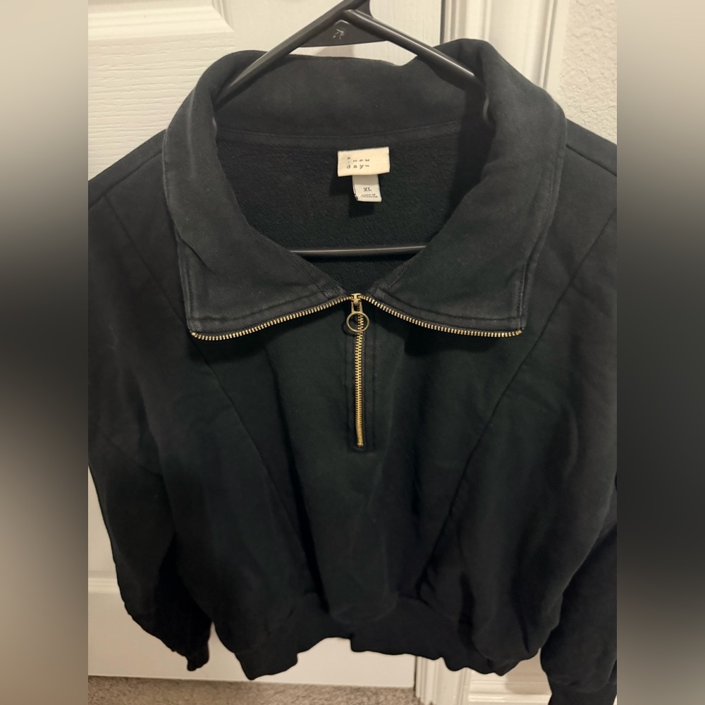 a new day Black Quarter Zip Pullover - Picture 4 of 5